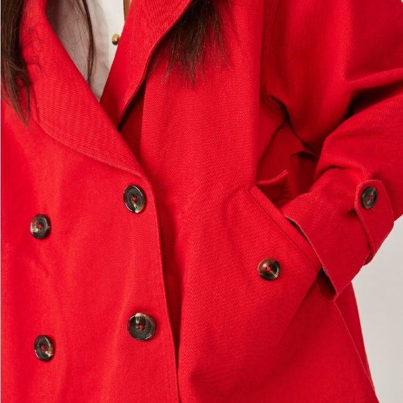 Free People Highland Twill Peacoat - Picture 7 of 8